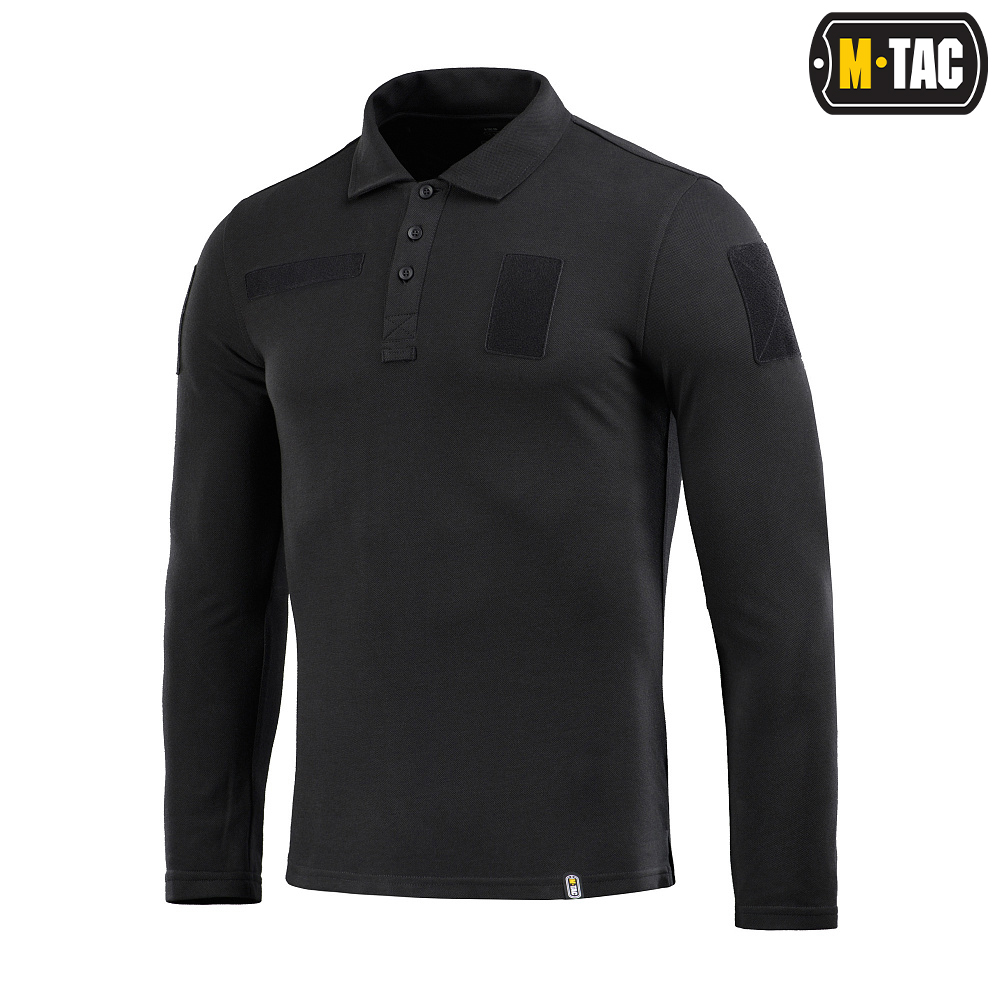 M-Tac Koszula Taktyczna Polo z długim rękawem 65/35 Black XL