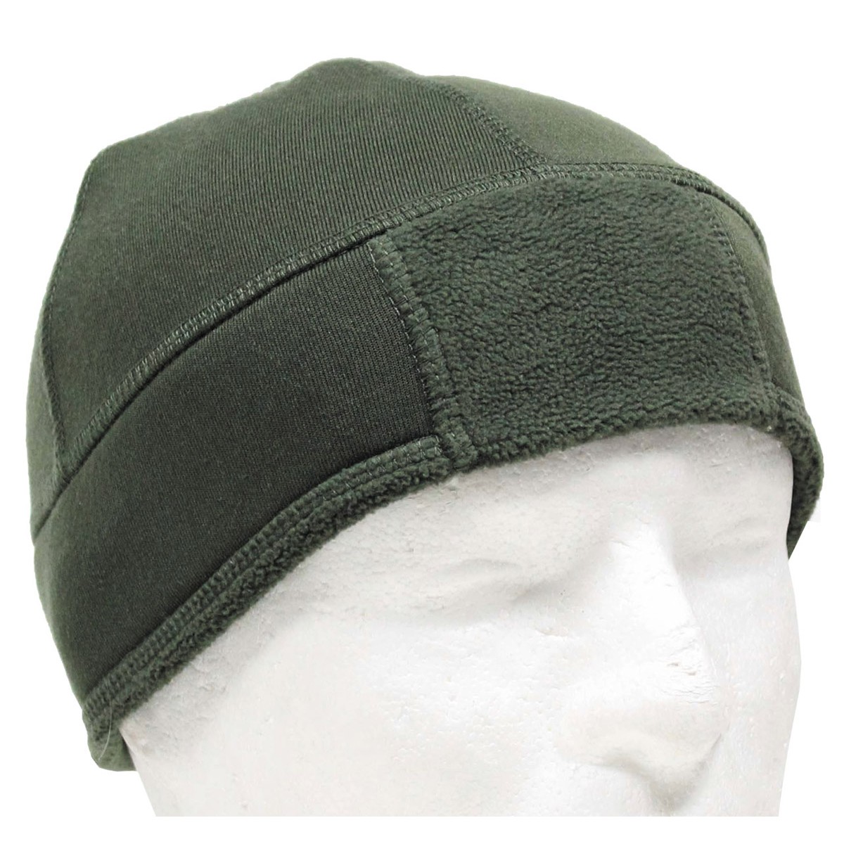 Czapka polarowa z rzepem olive