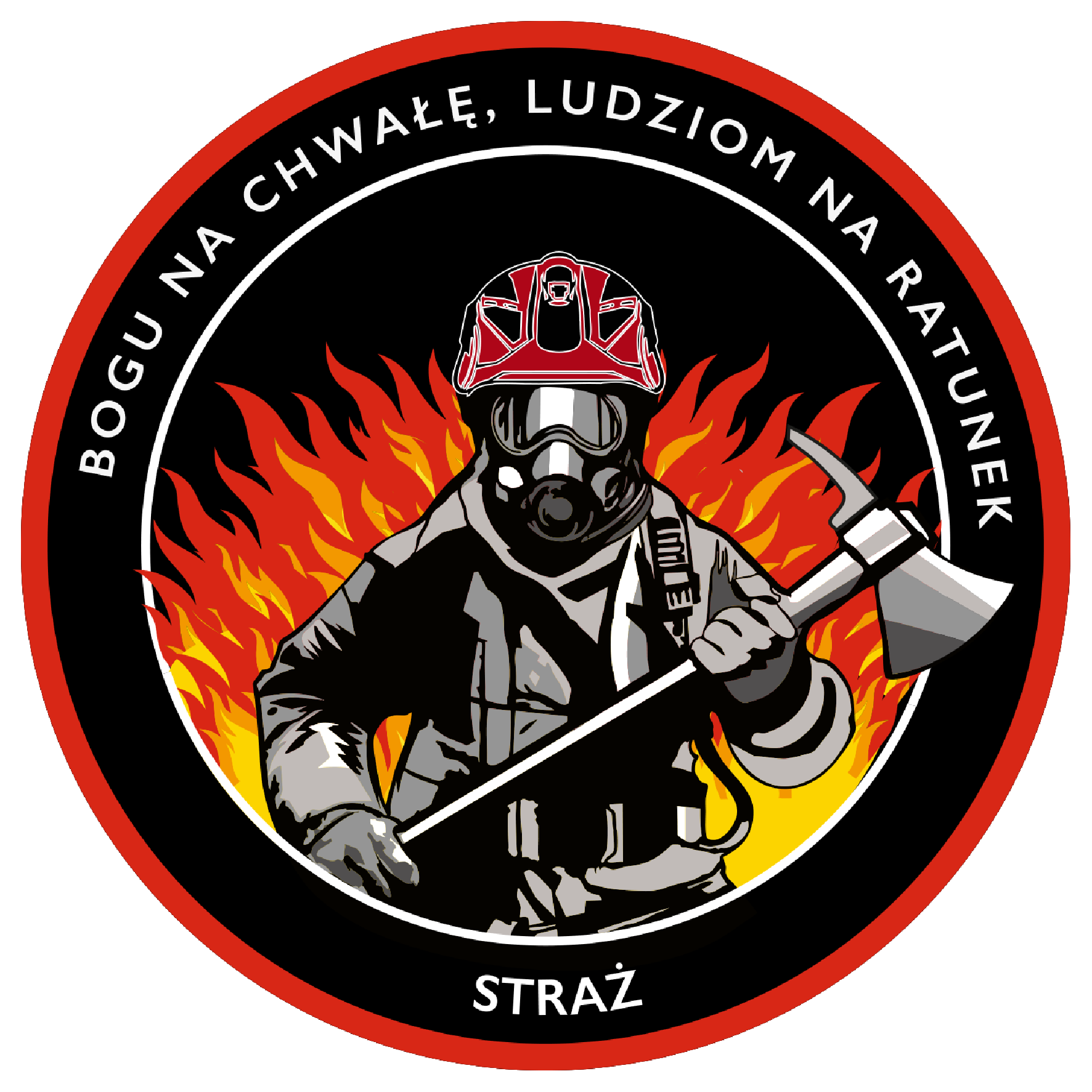 NASZYWKA / PATCH STRAŻ OGIEŃ TOPOREK (HY-MASKI-027)