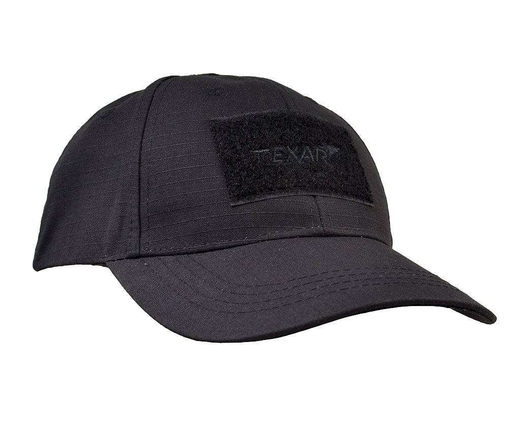 Czapka Taktyczna Baseball Czarny RipStop TEXAR