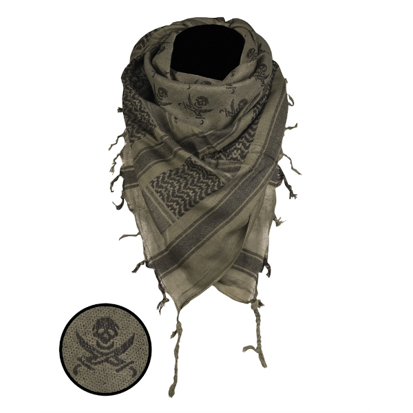Arafatka Skull Oliv/Black 110x110cm MIL-TEC