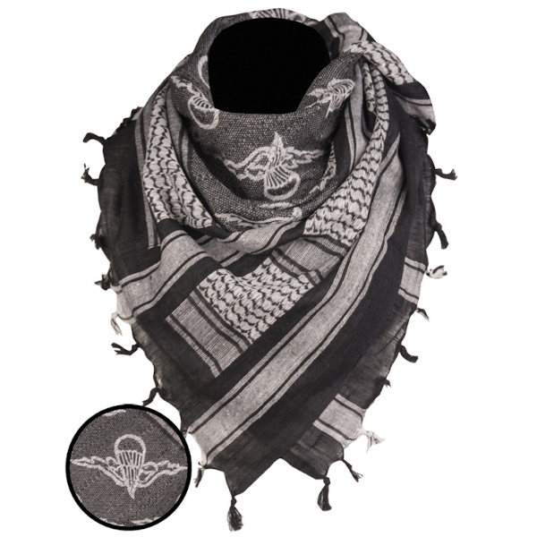 Arafatka Paratr. Black/White 110x110cm MIL-TEC
