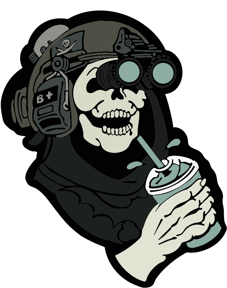 NASZYWKA / PATCH CZASZKA HEŁM SUCHAWKI  (HY-MASKI-030)