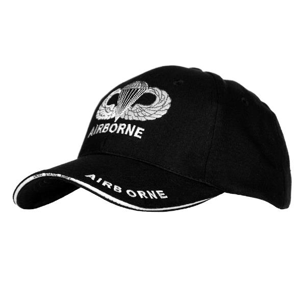 Czapka Baseball Czarna Army Airborne Fostex