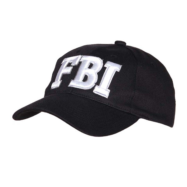 Czapka Baseball Black FBI Fostex