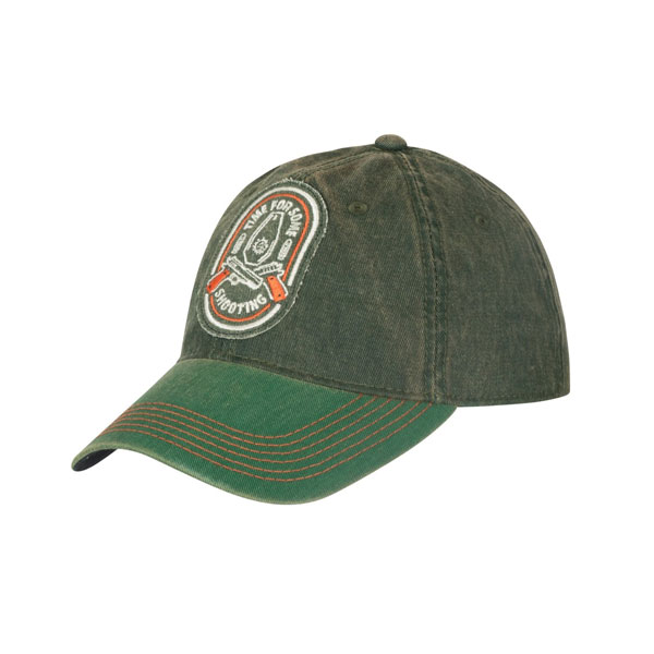 Czapka Snapback Shooting Time Dirty Washed Dark Green / Dirty Washed Kelly Green