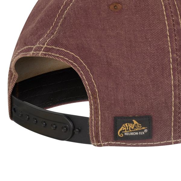 Czapka Snapback Dirty Washed Cotton Maroon/Black D