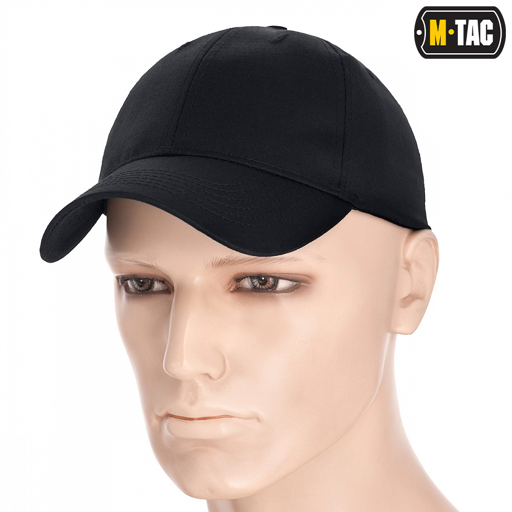 M-Tac czapka z daszkiem Flex Rip-Stop Black S/M