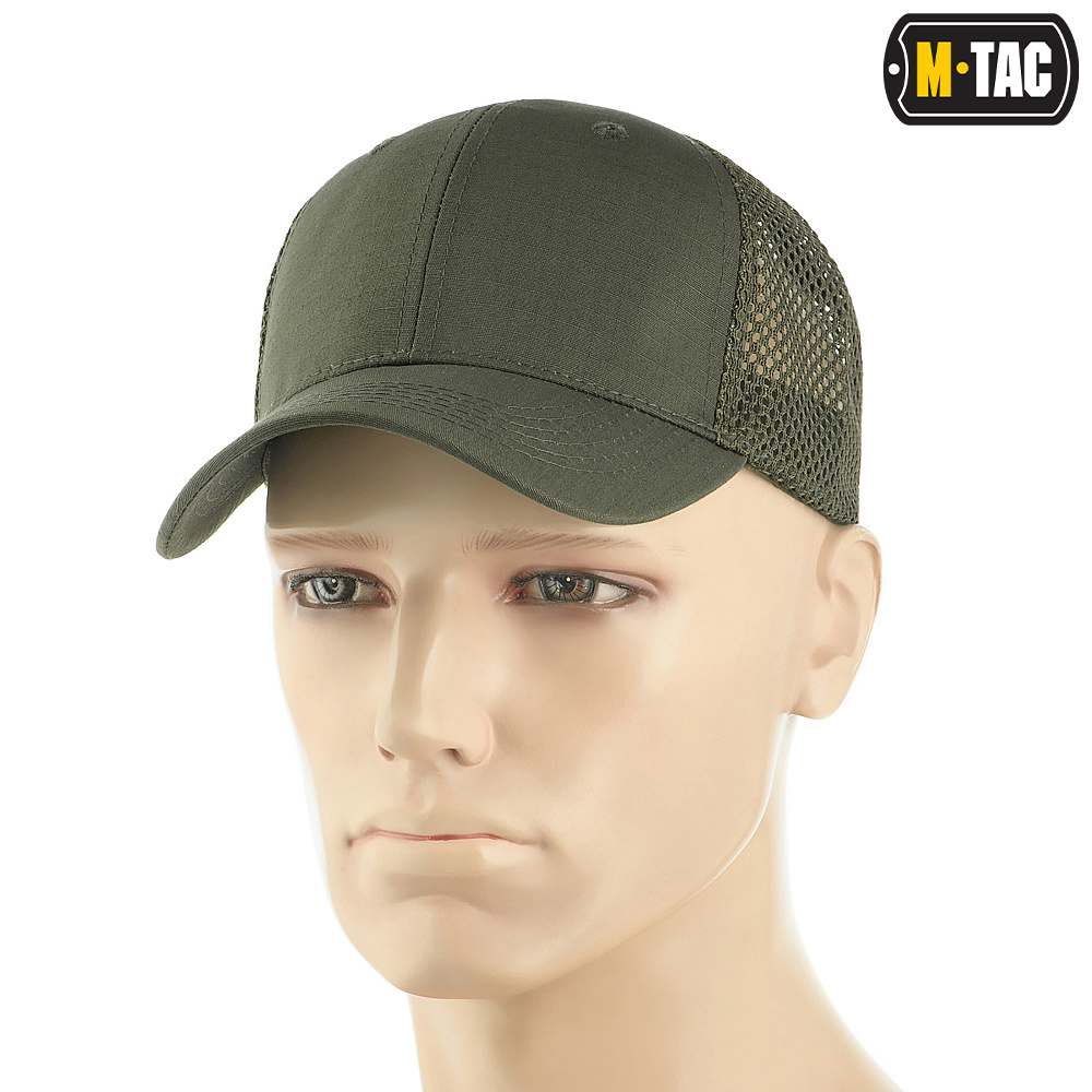 M-Tac czapka z daszkiem siatka Flex Rip-Stop Army Olive