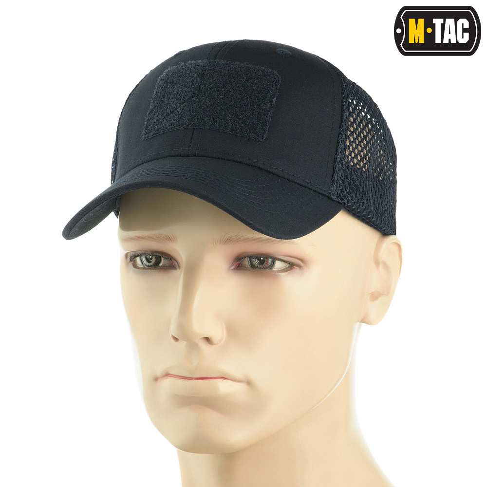 M-Tac czapka z daszkiem siatka na rzep Flex Rip-Stop Dark Navy Blue L/XL