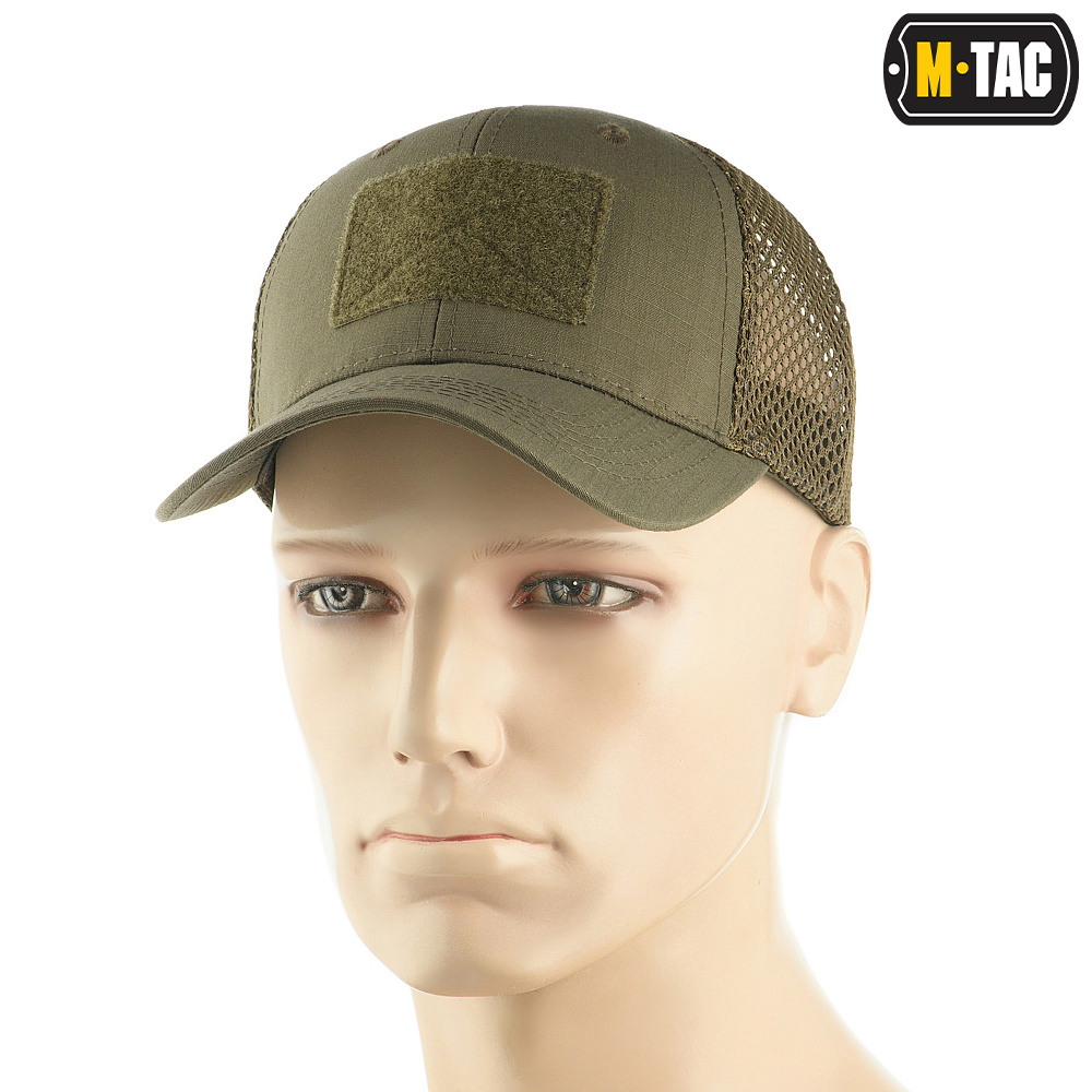 M-Tac czapka z daszkiem siatka na rzep Flex Rip-Stop Dark Olive L/XL